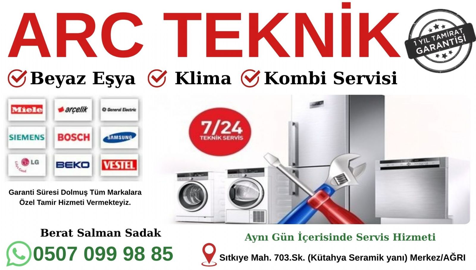 Ağrı Beko Beyaz Eşya Servisi